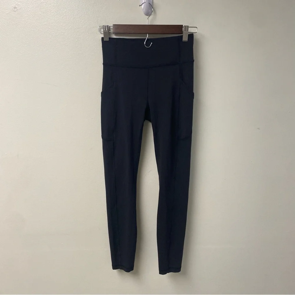 Lululemon Invigorate Black High Rise‎ Tight 25” Size 4 - Picture 3 of 7